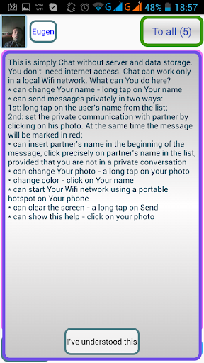 WiFi Chat Screen 3
