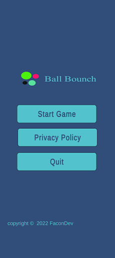 Android application Ball Bounch screenshort