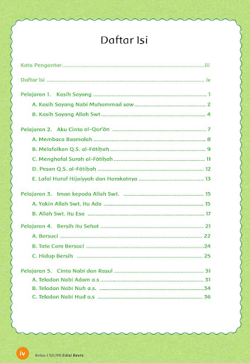 Buku Siswa Kelas 1 Pend Agama Islam Revisi 2017