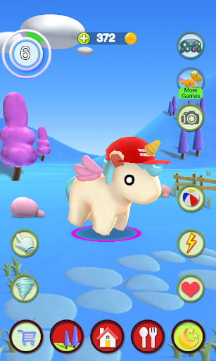 Android application Talking Unicorn screenshort