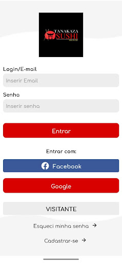 Android application Tanakaza Sushi Delivery screenshort