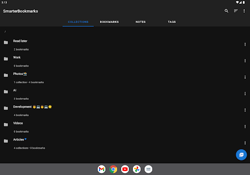 Screenshot of Smarter Bookmarks