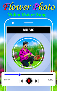 Captura 6 Flower photo video maker song android