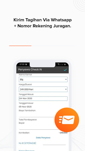 Android application Juragan Penginapan - Pemilik screenshort