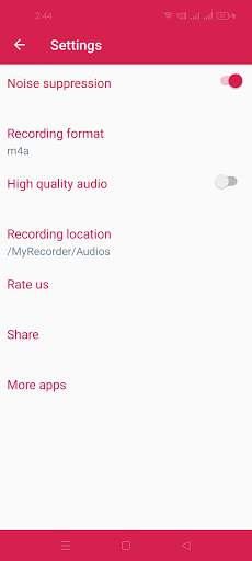 My Voice Recorder Screen 2
