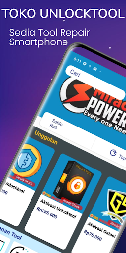 Android application Toko UnlockTool screenshort