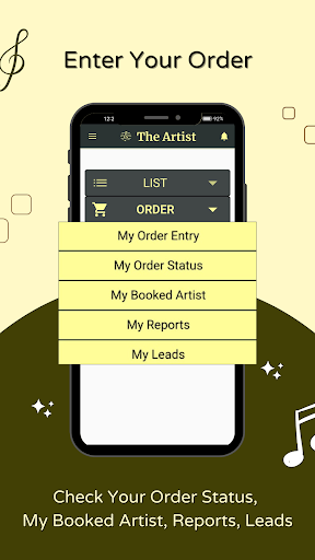 TheArtist: Booking & Directory Screen 2