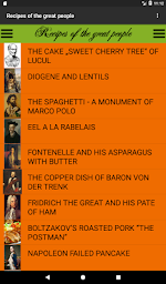 Recipes of the great people