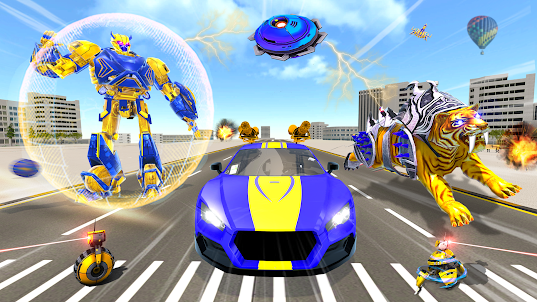 Wild Tiger Robot: Car Games
