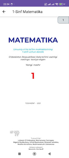 Matematika1 - 4 sinflar