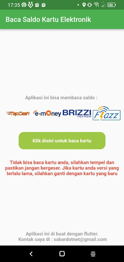 Saldo eToll Screen 3