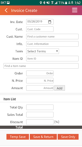 BwiseSoft ERP Screen 2