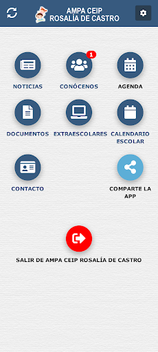 Android application AMPA Rosalía de Castro -Getafe screenshort
