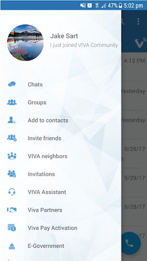 Android application VIVA screenshort