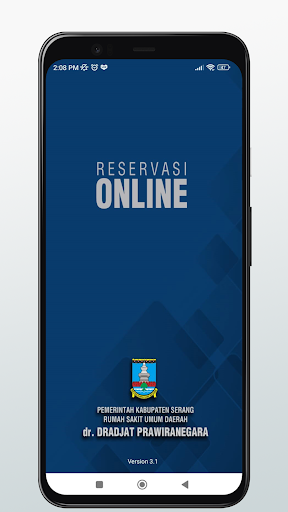 Android application Reservasi RSDP KabSerang screenshort