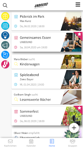 Android application UNBOUND screenshort