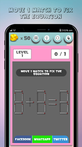 Matches Puzzle - Matchstick Screen 3