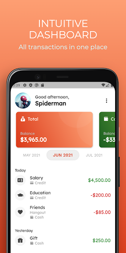 myMoney - Expense Tracker Screen 3