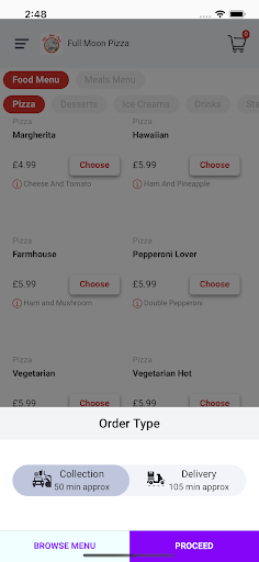 Full Moon Pizza Screen 2