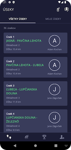 Android application Od Tatier k Dunaju 2024 screenshort