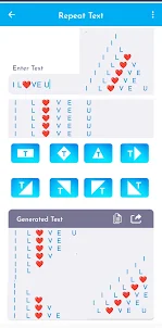 Crazy Text Repeater, Emoji Art