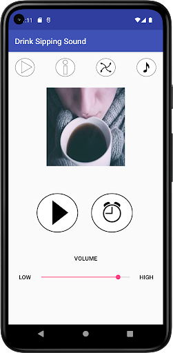 Android application Drink Sipping Sound screenshort