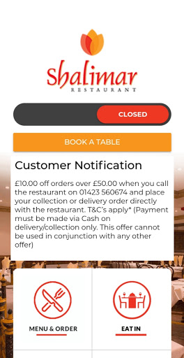 Android application Shalimar Harrogate screenshort