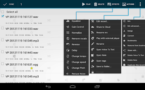 Voice PRO - HQ Audio Editor Capture d'écran