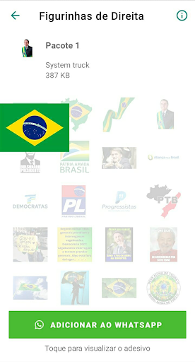 Figurinhas de Direita Screenshot 4 - AppWisp.com