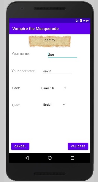 Vampire Charactersheet V20 - 1.0 - (Android)