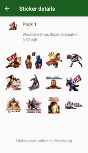 Animated Superheroes WASticker Unknown
