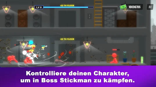 Der Stick man-Boss