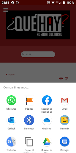 Que Hay - agenda cultural Screen 3