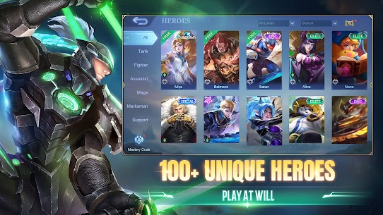 Mobile Legends MOD APK (هک نقشه، پوست باز) 5