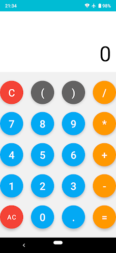 Android application Easy Calculator screenshort