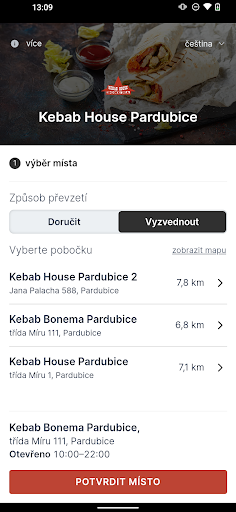 Android application Kebab House Pardubice screenshort