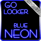 Blue Neon GO Locker theme icon