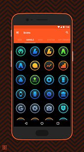 Lux Dark: gradient icons لقطة شاشة