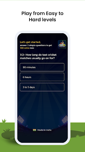 CricQ - Cricket Quiz Screen 3