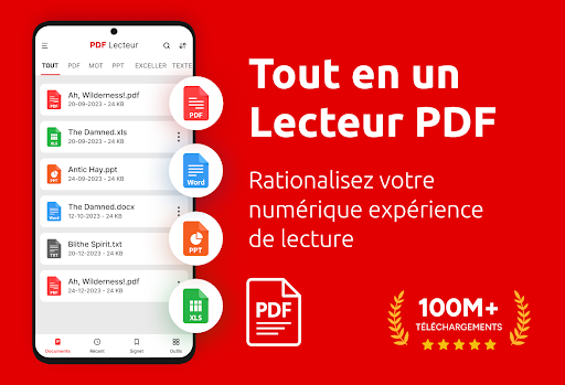 Lecteur PDF App: Convertir PDF screenshot 1