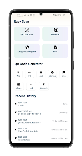 Screenshot of QR Code Wi-Fi Scanner