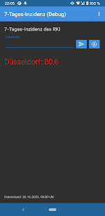 7-Tages-Inzidenz Screenshot