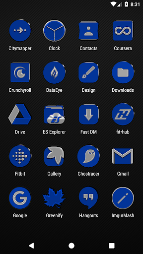 Blue Icon Pack Screen 3