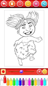 The Croods 2 coloring book