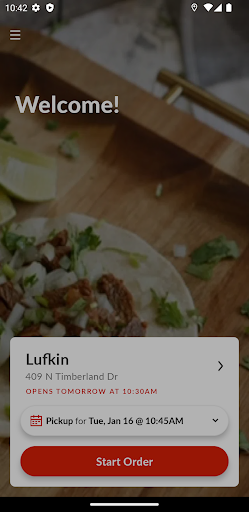 Android application Skyline Burrito Bowls screenshort