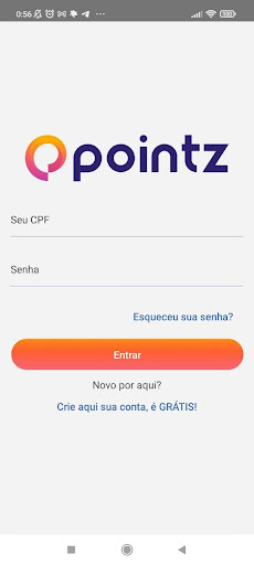 Android application Pointz screenshort