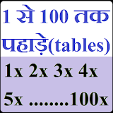 1 से 100 तक पहाड़े (tables) icon