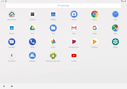 Alpha Launcher Bildschirmfoto