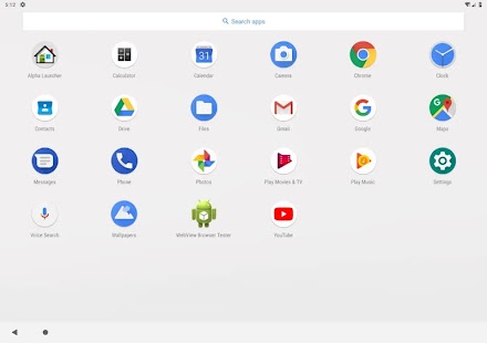 Alpha Launcher لقطة شاشة