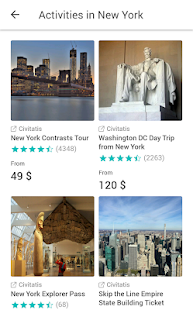 New York travel guide in English with map